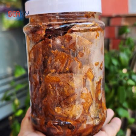 ăn mực khô đầu tháng có đen không